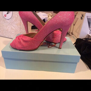 Butter pink peep toe shoes size 10